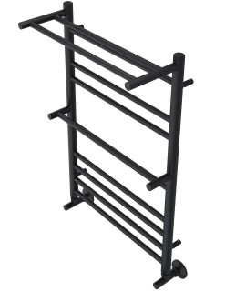 Водяной полотенцесушитель Aquatek Альфа AQ RRP1080BL П10 50x80см чёрный муар